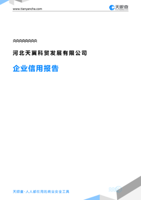 河北天翼科貿(mào)發(fā)展有限公司企業(yè)信用報(bào)告深度解析